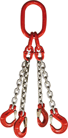 4-hák řetězový průměr 13 mm, délka 4,5 m,  třída 8 GAPA