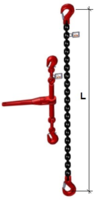 Stahovací řetězová sestava typ č.2 průměr 10 mm, délka 6m, třída 8 GAPA - 2/2