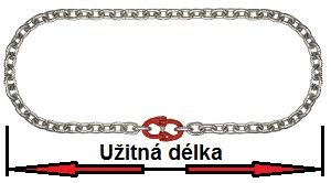 Řetěz nekonečný průměr 16 mm, užitná délka 1,5 m, třída 8 GAPA - 2