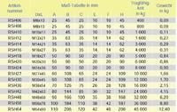 Šroubovací bod RSH M12x21, nosnost 1600 kg, tř.8 - 3/4
